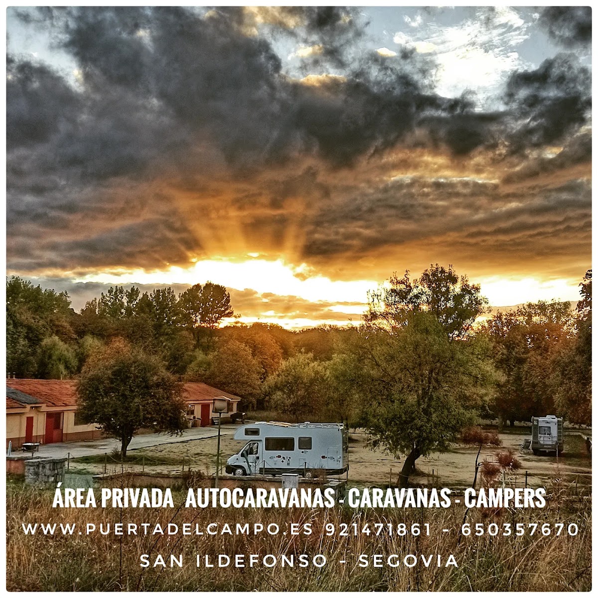 area autocaravanas - caravanas - campers puerta del campo