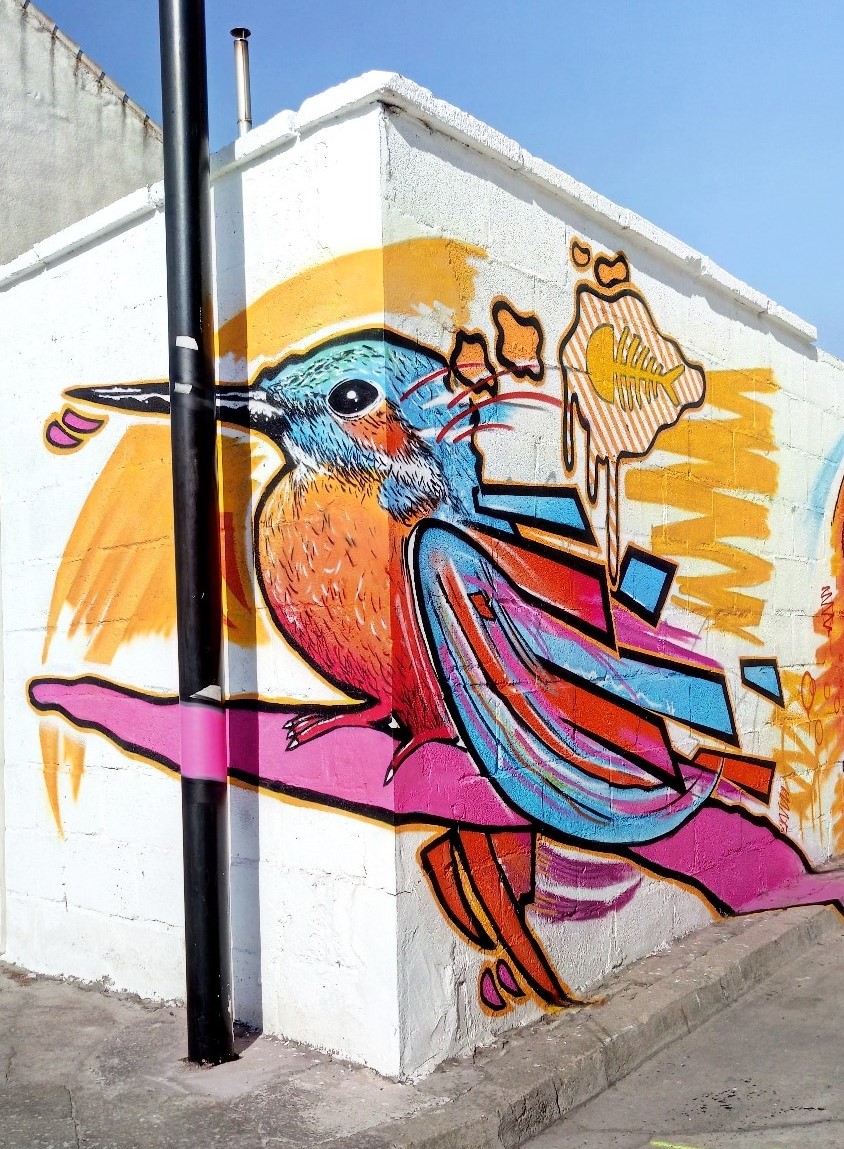 Mural "Martín pescador"